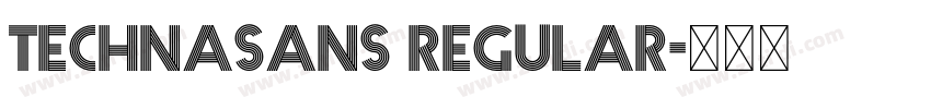 technasans regular字体转换